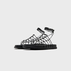 Rick Owens Web Granola Sandali - Pelle Black | Kith Pelle Black
