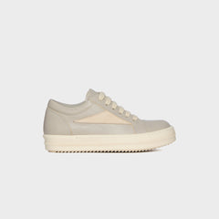 Rick Owens Kids Vintage Sneakers Scarpe in Pelle - Dinge / Milk / Milk | Kith Dinge / Milk / Milk