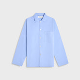Tekla Poplin Long Sleeve Pyjama Shirt - Solid Cornflower | Kith Solid Cornflower