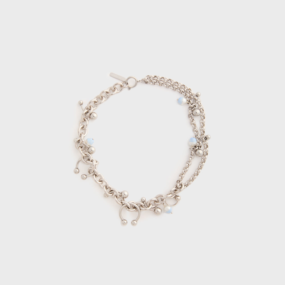 Justine Clenquet Holly Summer Necklace - Pearl Blue | Kith Pearl Blue
