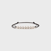 Le Gramme 13G Sterling Silver 7 Beads Cord Bracelet - Black | Kith Black