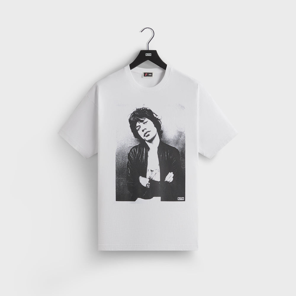 Kith for The Rolling Stones Mick Photo Vintage Tee - White | Kith White