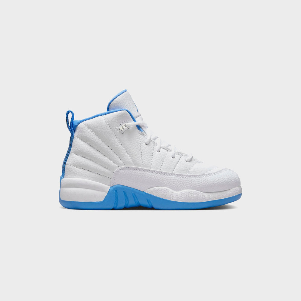 Jordan PS Jordan 12 Retro - White / Metallic Silver / University Blue | Kith White / Metallic Silver / University Blue