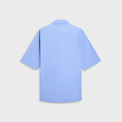 Auralee Suvin High Count Cloth Stripe Half Sleeved Shirt - Blue Stripe | Kith Blue Stripes
