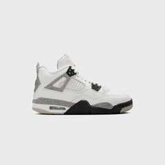 Jordan GS Air Jordan 4 Retro - Summit White / Fire Red / Tech Grey / B | Kith Summit White / Fire Red / Tech Grey / Black