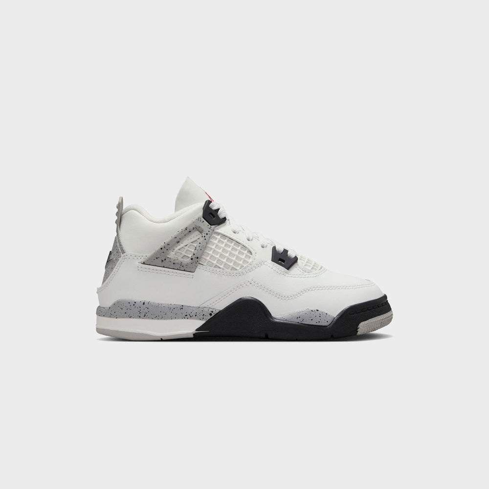 Nike PS Air Jordan 4 Retro - Summit White / Fire Red / Tech Grey / Bla | Kith Summit White / Fire Red / Tech Grey / Black