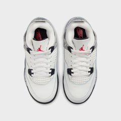Nike PS Air Jordan 4 Retro - Summit White / Fire Red / Tech Grey / Bla | Kith Summit White / Fire Red / Tech Grey / Black