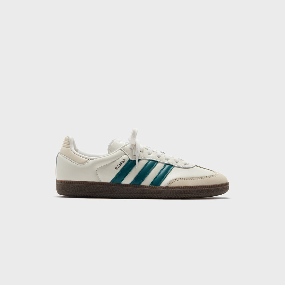 adidas WMNS Samba OG - Cloud White / Legacy Teal / Wonder White | Kith Cloud White / Legacy Teal / Wonder White