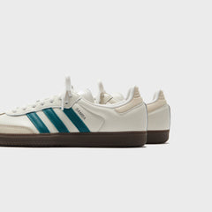 adidas WMNS Samba OG - Cloud White / Legacy Teal / Wonder White | Kith Cloud White / Legacy Teal / Wonder White