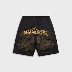Maharishi 6093 Muay Thai Tiger Dragon Trackshorts - Black | Kith Black