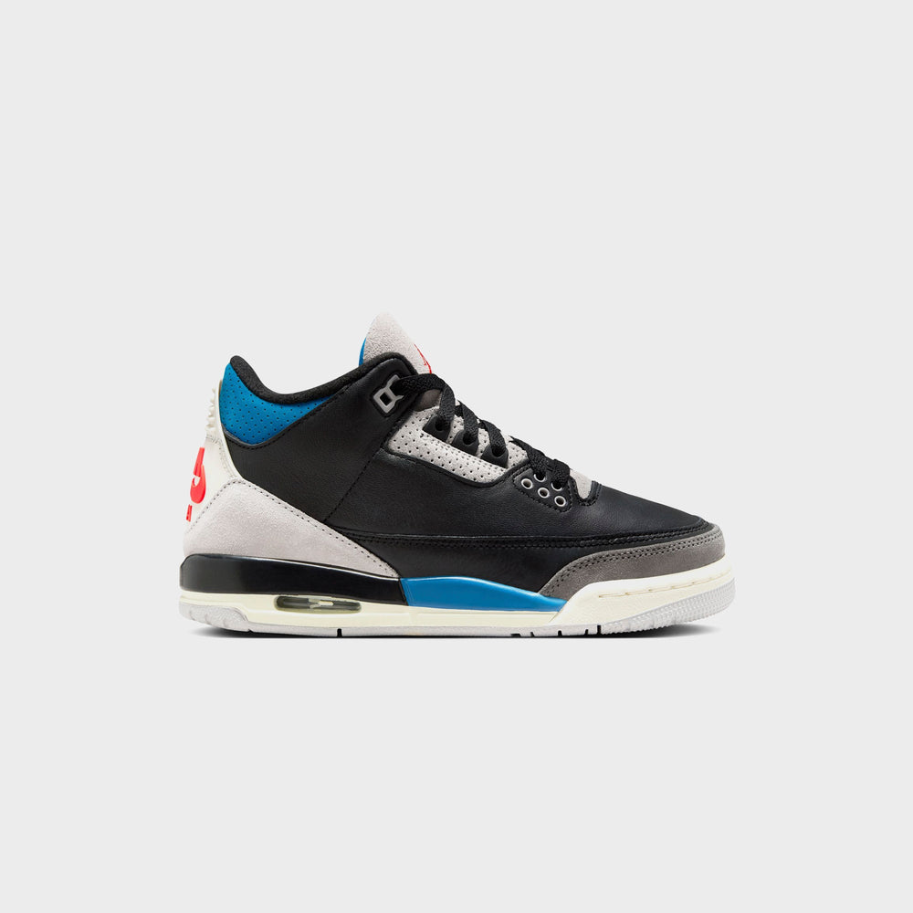 Jordan GS Air Jordan 3 Retro OG - Black / Chile Red / Neutral Grey / M | Kith Black / Chile Red / Neutral Grey / Military Blue / Coconut Milk