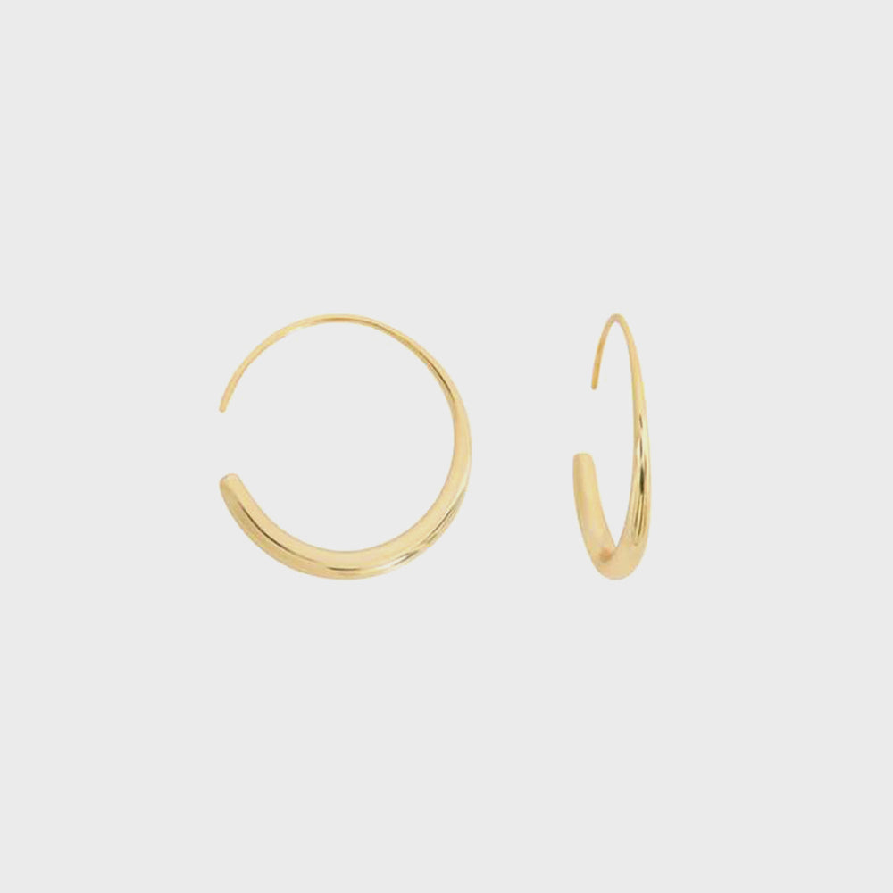 SHASHI Dahlia Hoop - Gold | Kith Gold