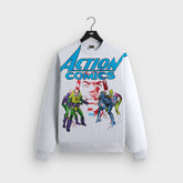 Superman | Kith Action Comics Nelson Crewneck - Light Heather Grey | Kith Light Heather Grey
