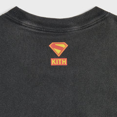 Superman | Kith (2025 Movie) Lightning Vintage Tee - Black | Kith Black