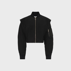 Jean Paul Gaultier Bomber With Hidden Hood Detail - Black | Kith Black