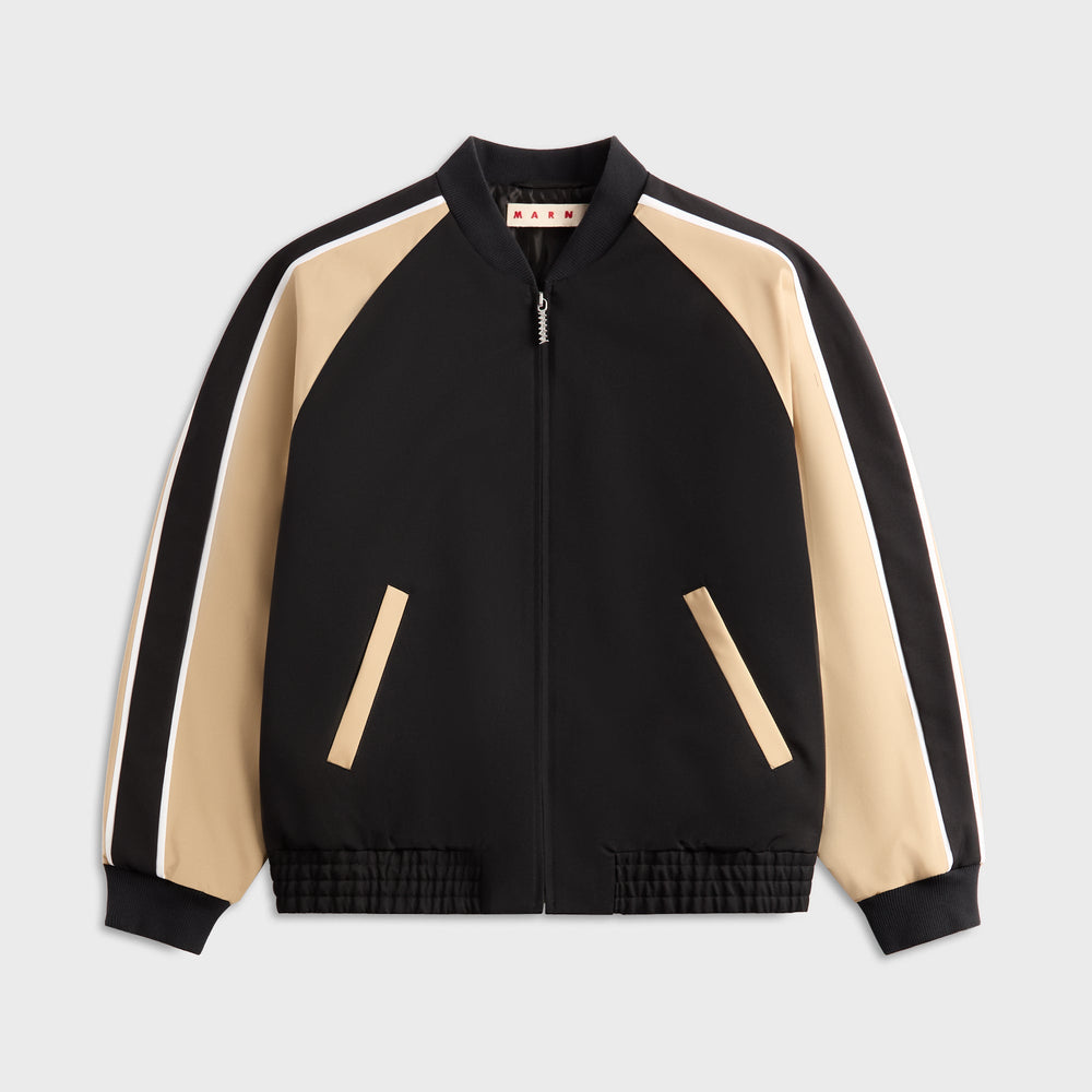 Marni Wool Raglan Sleeve Bomber Jacket - Black | Kith Black