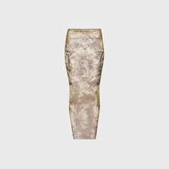 Jean Paul Gaultier Mesh Long Skirt - Printed Médaillon | Kith Printed Médaillon