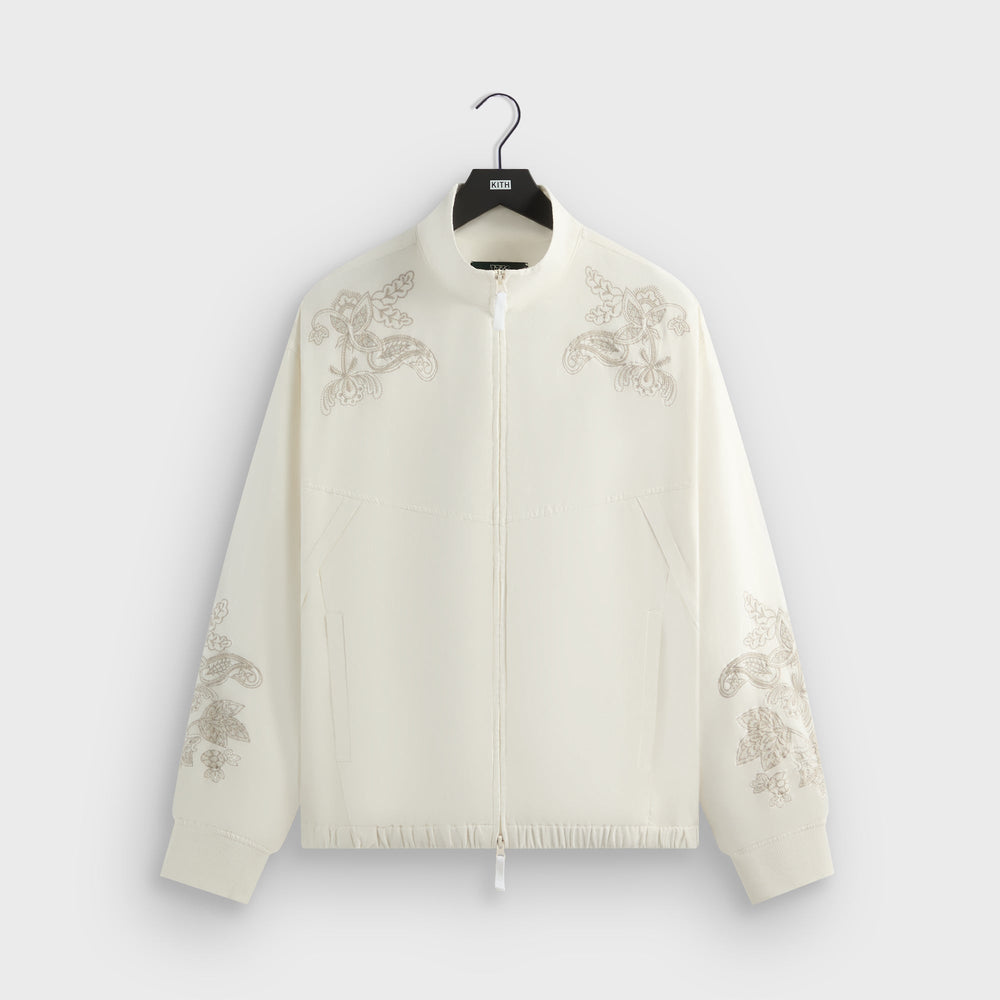 Kith for Wilson Embroidered Mesh Track Jacket - White | Kith White