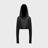Rick Owens Cropped Hooded Tunic - Black | Kith Black
