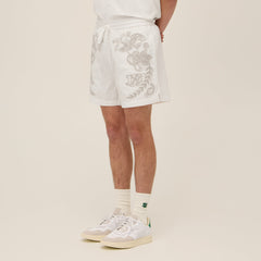 Kith for Wilson Embroidered Mesh Active Short - White | Kith White