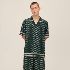 Kith for Wilson Silk Lyocell Thompson Camp Collar Shirt - Stadium | Kith Stadium