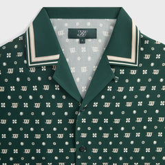 Kith for Wilson Silk Lyocell Thompson Camp Collar Shirt - Stadium | Kith Stadium
