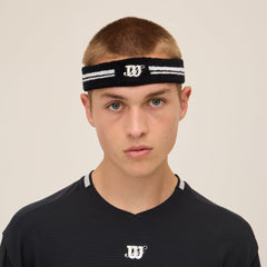 Kith for Wilson Terry Stripe Headband - Black | Kith Black