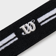 Kith for Wilson Terry Stripe Headband - Black | Kith Black