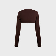 Sandy Liang Chip Cardigan - Brown | Kith Brown