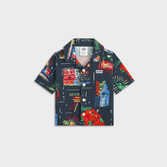 Kith Baby Souvenir Stamp Thompson Camp Shirt - Nocturnal | Kith Nocturnal