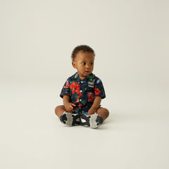 Kith Baby Souvenir Stamp Thompson Camp Shirt - Nocturnal | Kith Nocturnal
