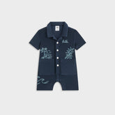 Kith Baby Novelty Terry Belmont Coverall - Nocturnal | Kith Nocturnal