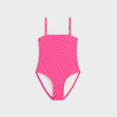 Kith Kids Monogram Audrey One-Piece Swim Suit - Zinnia | Kith Zinnia