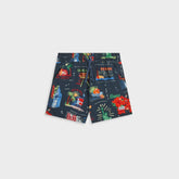 Kith Kids Souvenir Stamp Thompson Camp Short - Nocturnal | Kith Nocturnal