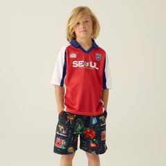 Kith Kids Souvenir Stamp Thompson Camp Short - Nocturnal | Kith Nocturnal