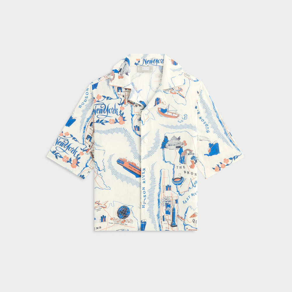 Kith Kids New York Thompson Camp Shirt - Sandrift | Kith Sandrift