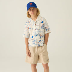 Kith Kids New York Thompson Camp Shirt - Sandrift | Kith Sandrift