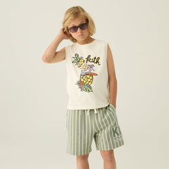 Kith Kids Pineapple Surfer Muscle Tank - Silk | Kith Silk