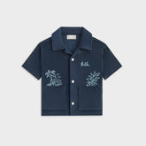 Kith Kids Novelty Terry Camp Shirt - Nocturnal | Kith Nocturnal