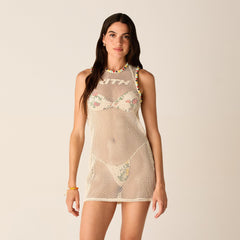 Kith Women Mitsu Mesh Jersey Mini - Sandrift | Kith Sandrift