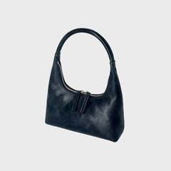 MARGESHERWOOD Hobo Mini Shoulder Bag - Navy Pull Up | Kith Navy Pull Up