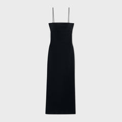 Alexander Wang Cami Band Slip Dress with Logo Jacquard - Black | Kith Black