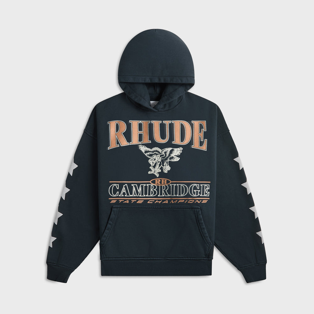Rhude Cambridge State Champs Hoodie - Vintage Black | Kith Vintage Black