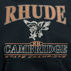 Rhude Cambridge State Champs Hoodie - Vintage Black | Kith Vintage Black
