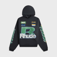 Rhude Roadway Racing Hoodie - Vintage Black | Kith Vintage Black