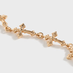 Emanuele Bicocchi Gold Large Multi-Cross Bracelet - Gold | Kith Gold