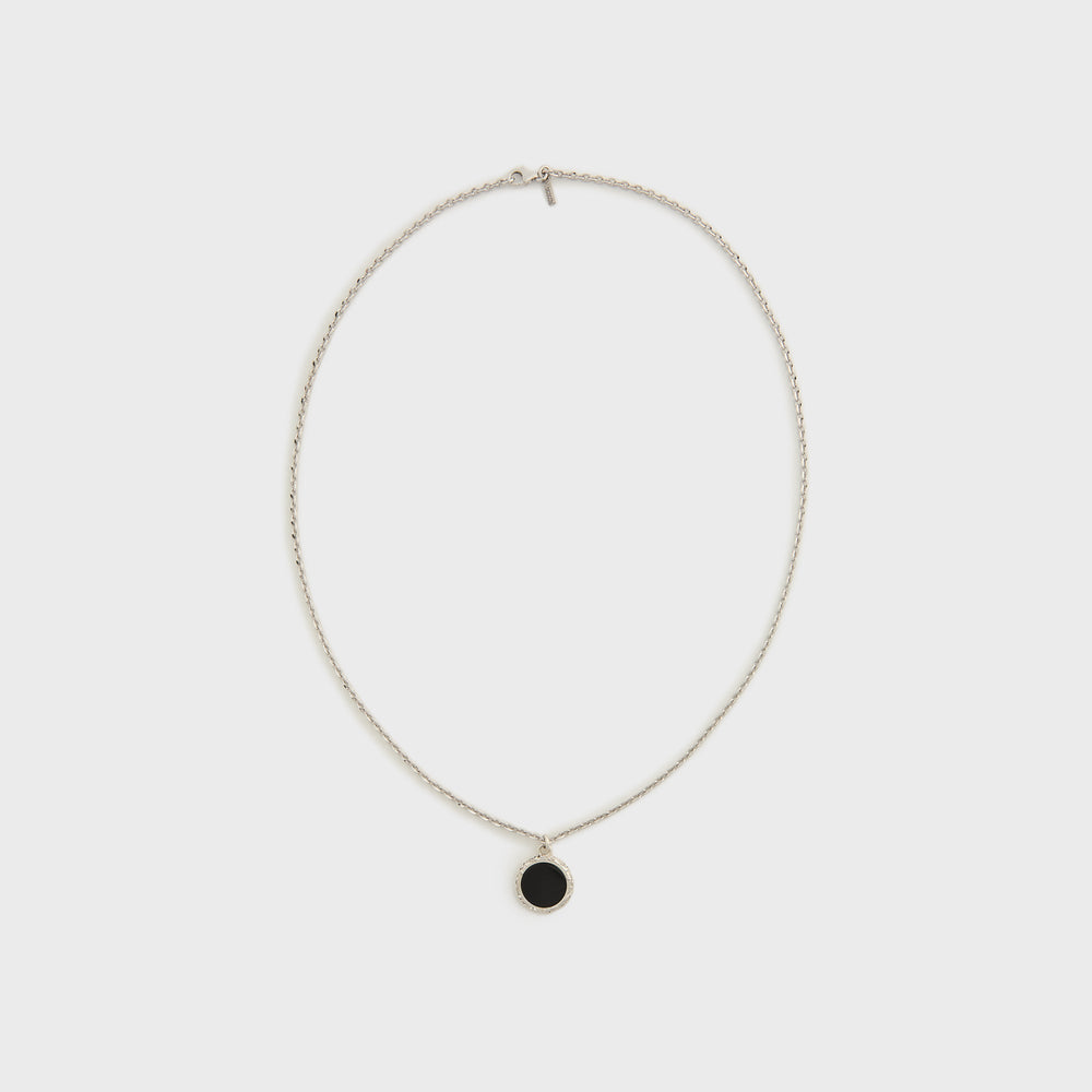 Emanuele Bicocchi Flourishing Onyx Amulet Necklace - Silver | Kith Silver