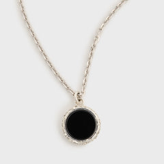 Emanuele Bicocchi Flourishing Onyx Amulet Necklace - Silver | Kith Silver