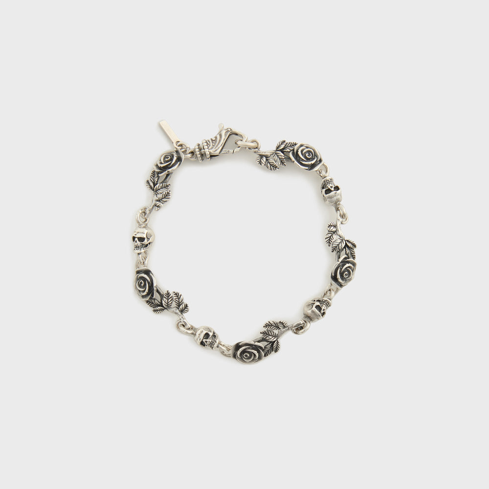 Emanuele Bicocchi Multi-Roses And Skulls Bracelet - Silver | Kith Silver