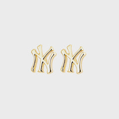 Luv AJ The NY Logo Stud Earrings - Gold | Kith Gold